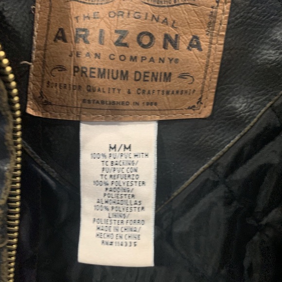 Arizona Men’s Jacket Leather Classic - Picture 6 of 7